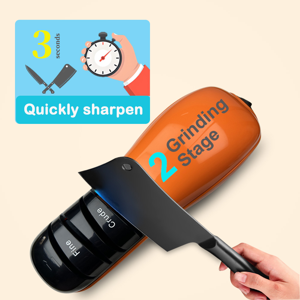 Two stage orange knife sharpener S862