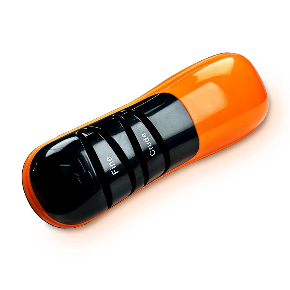 Orange small electric knife sharpener