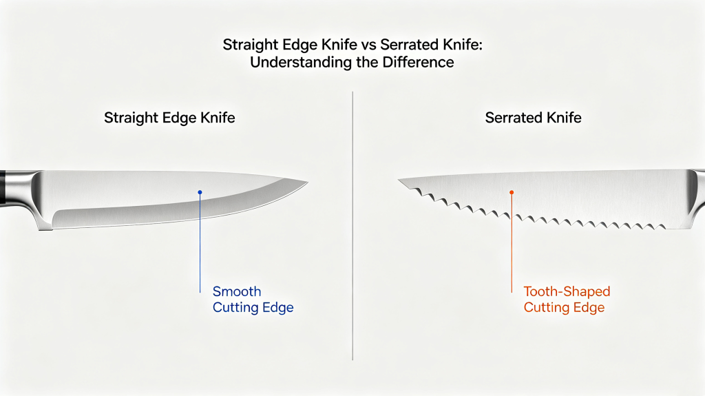 Straight Edge Knife vs Serrated Knife: Understanding the Difference