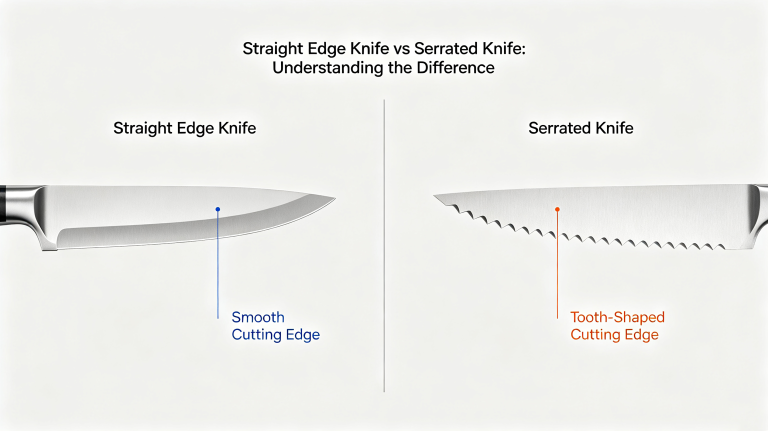 Straight Edge Knife vs Serrated Knife: Understanding the Difference