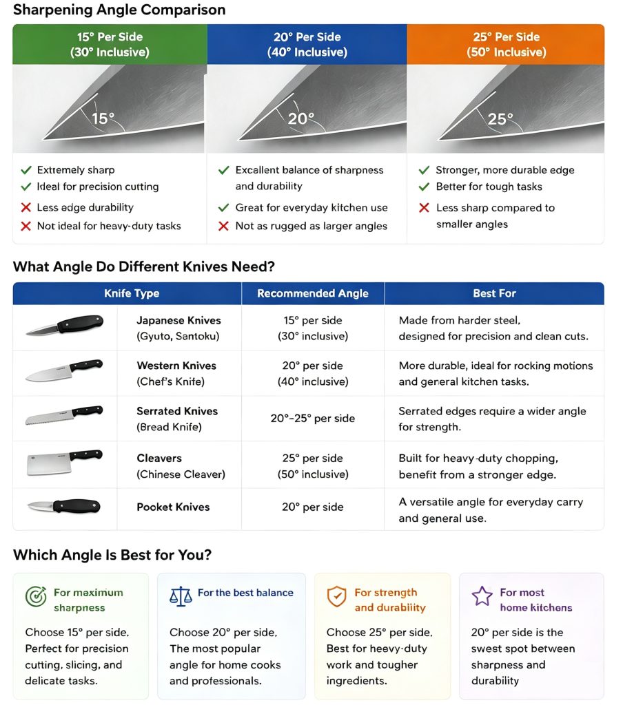 sharpen angle comparation